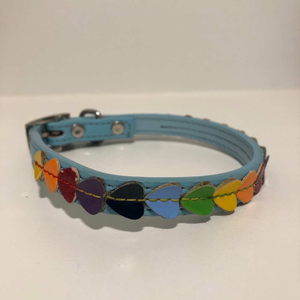 Rainbow Small Dog Collar